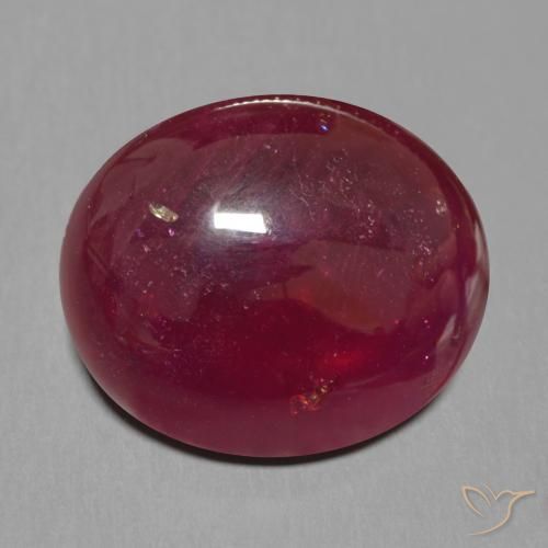 19.19ct Natürlicher Tiefes Weinrot Rubin, Oval, Lichtdurchlässig