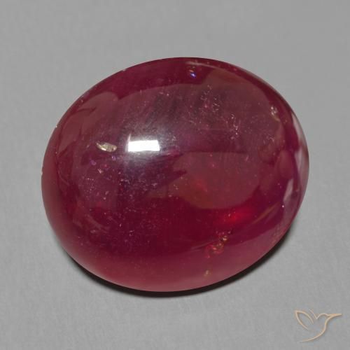 9,17 ctw natürlicher Tiefes Weinrot Rubin, Oval, Lichtdurchlässig