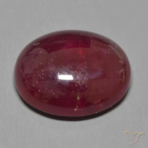9,17 ctw natürlicher Tiefes Weinrot Rubin, Oval, Lichtdurchlässig