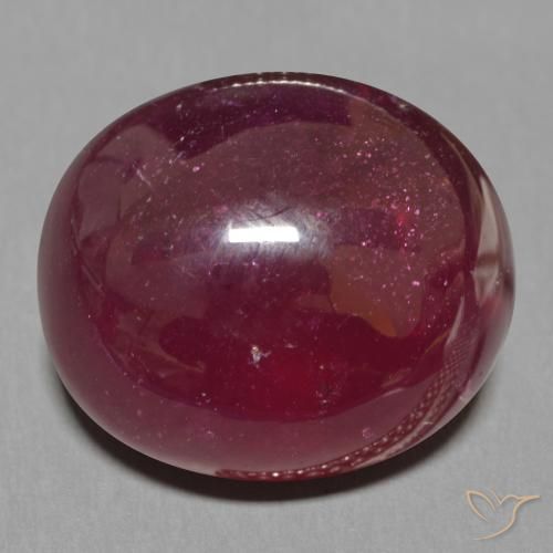 17.46ct Natürlicher Tiefes Weinrot Rubin, Oval, Lichtdurchlässig
