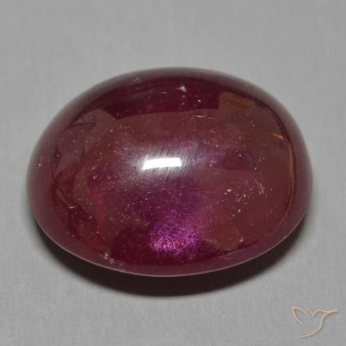 9,17 ctw natürlicher Tiefes Weinrot Rubin, Oval, Lichtdurchlässig