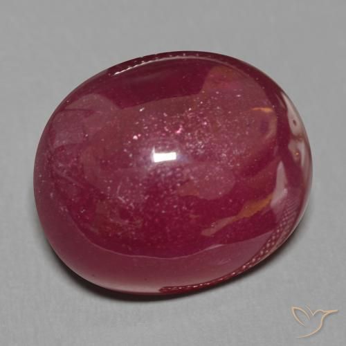 9,17 ctw natürlicher Weinrot Rubin, Oval, Lichtdurchlässig