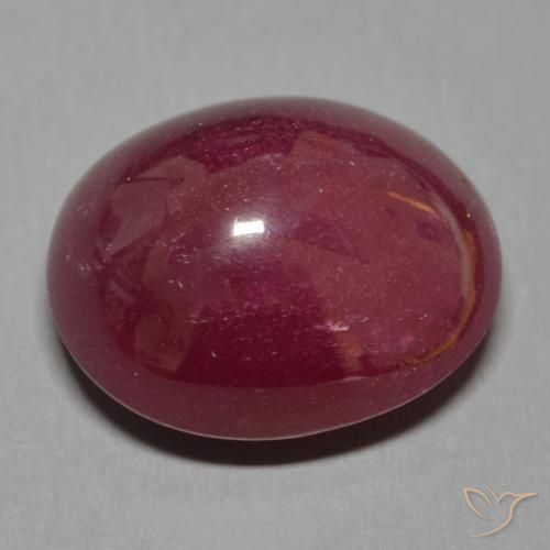 9,17 ctw natürlicher Weinrot Rubin, Oval, Lichtdurchlässig