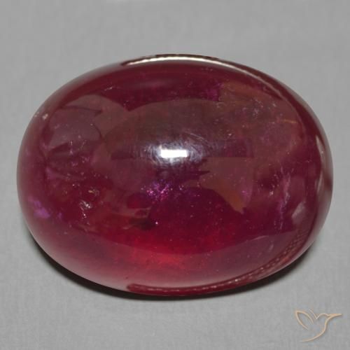18.30ct Natürlicher tiefrot Rubin, Oval, Lichtdurchlässig