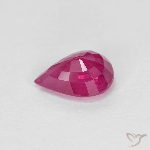 9,17 ctw natürlicher rötlich-rosa Rubin, Birnenform, VS
