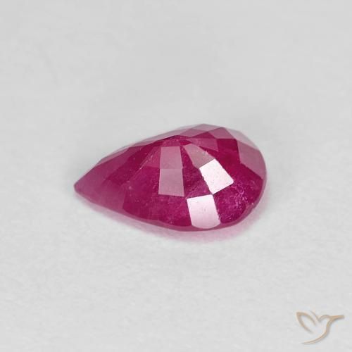 9,17 ctw natürlicher Mittelrot Rubin, Birnenform, VS