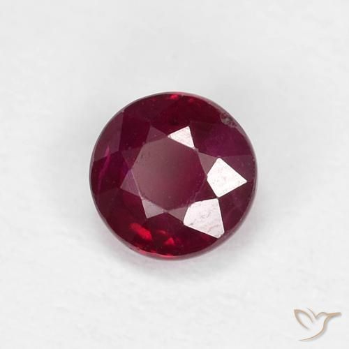 9,17 ctw natürlicher Weinrot Rubin, Runden, VS
