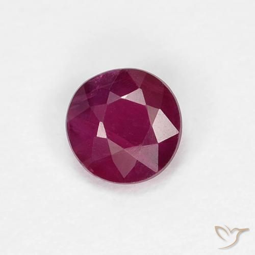 0.31ct Natürlicher tiefrot Rubin, Runden, SI