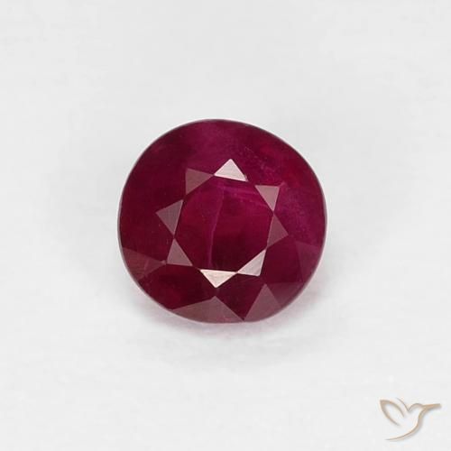 0.33ct Natürlicher Tiefes Weinrot Rubin, Runden, SI
