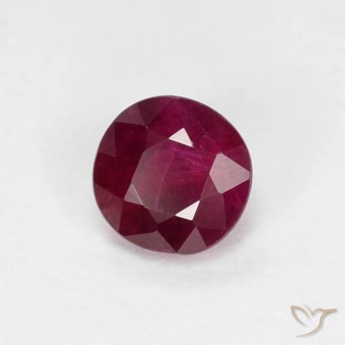 9,17 ctw natürlicher Tiefes Weinrot Rubin, Runden, SI