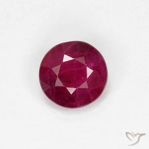 0.30ct Natürlicher tiefrot Rubin, Runden, VS-SI