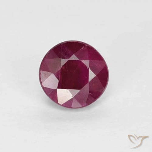 0.32ct Natürlicher dunkelrot Rubin, Runden, VS-SI