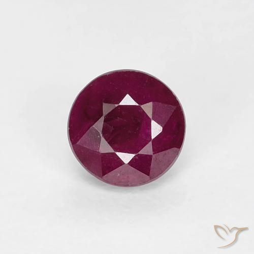 0.36ct Natürlicher Tiefes Weinrot Rubin, Runden, VS-SI