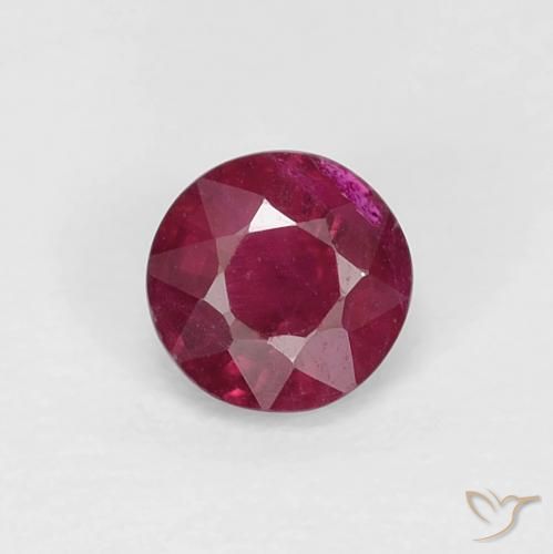 0.36ct Natürlicher Tiefes Weinrot Rubin, Runden, VS-SI