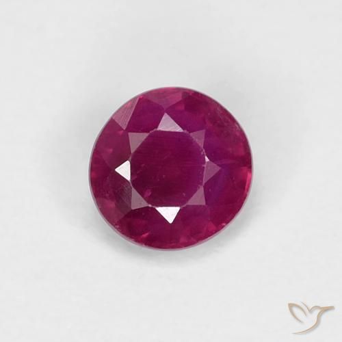 0.36ct Natürlicher Tiefes Weinrot Rubin, Runden, VS-SI