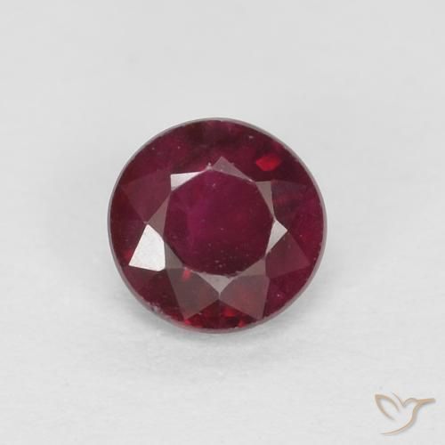 0.34ct Natürlicher Weinrot Rubin, Runden, VS