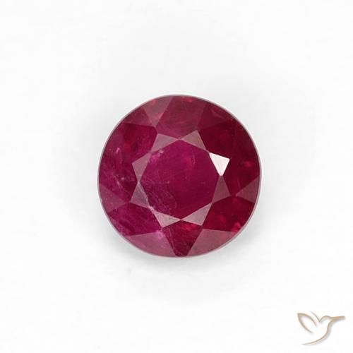 0.33ct Natürlicher tiefrot Rubin, Runden, VS-SI