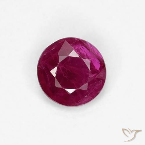 0.31ct Natürlicher Tiefes Weinrot Rubin, Runden, VS-SI