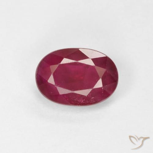 0.99ct Natürlicher Weinrot Rubin, Oval, VS-SI