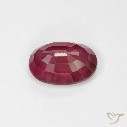 9,17 ctw natürlicher Weinrot Rubin, Oval, VS-SI