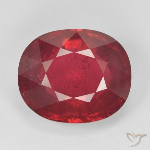 14.98ct Natürlicher Mittelrot Rubin, Oval, VS