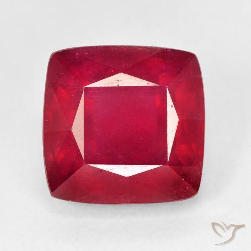 7.35ct Natürlicher Rot Rubin, Kissen, VS