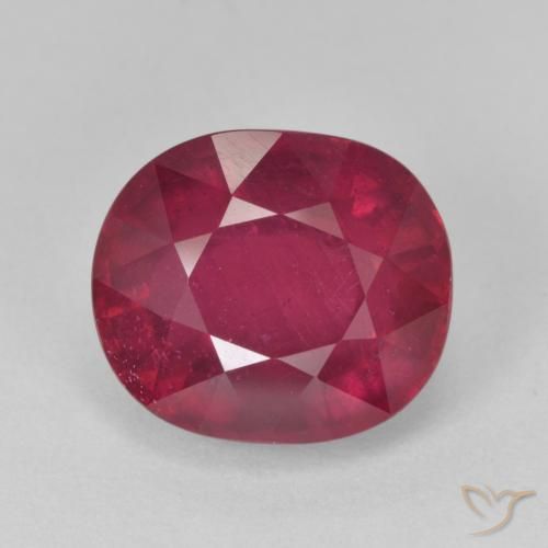 9.10ct Natürlicher Mittelrot Rubin, Oval, VS