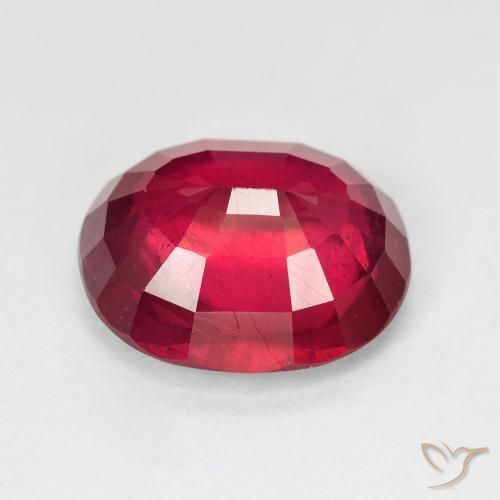 9,17 ctw natürlicher Mittelrot Rubin, Oval, VS