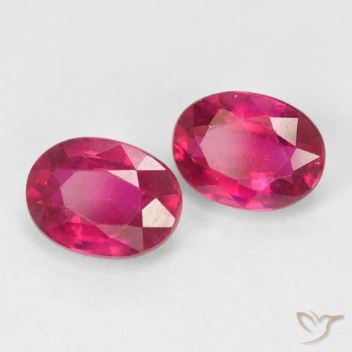 2.28 ct natürliche Hellrot Rubin-Edelsteine, Oval, VS