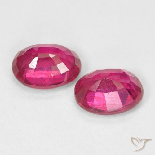 2.28 ct natürliche Hellrot Rubin-Edelsteine, Oval, VS