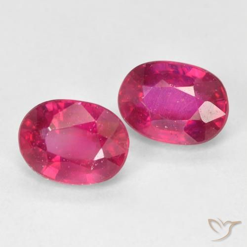 2.55 ct natürliche Hellrot Rubin-Edelsteine, Oval, VS