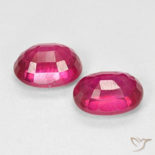 2.55 ct natürliche Hellrot Rubin-Edelsteine, Oval, VS