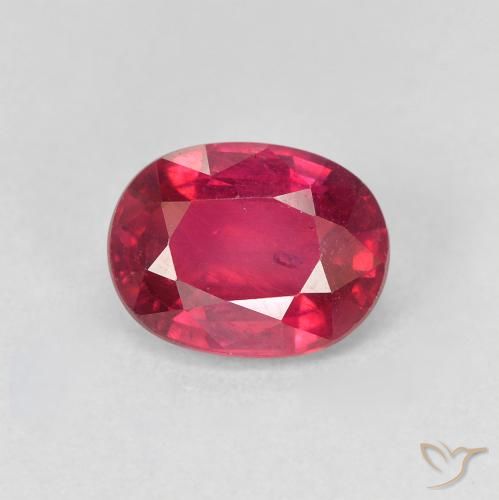 1.94ct Natürlicher Medium Dark-Red Rubin, Oval, VS-SI