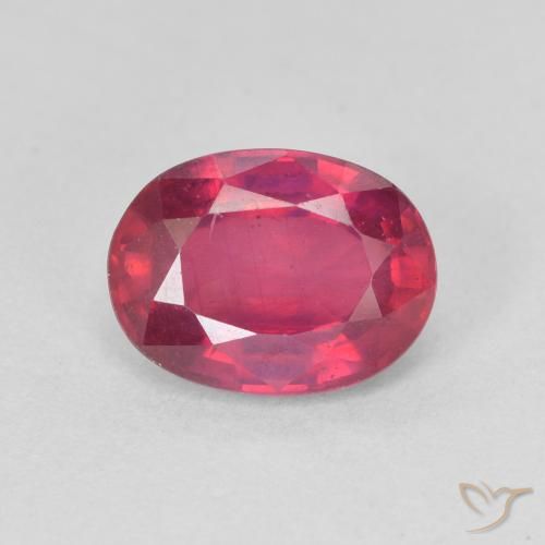 1.74ct Natürlicher Mittelrot Rubin, Oval, VS