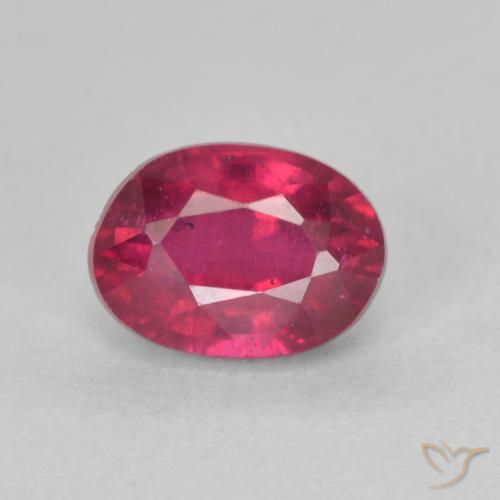 1.43ct Natürlicher Hellrot Rubin, Oval, VS