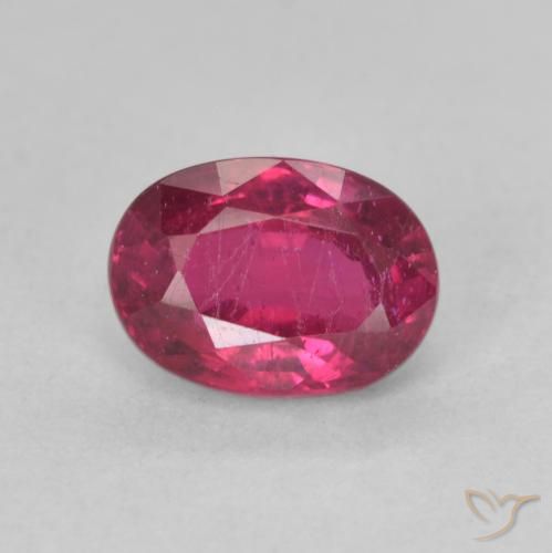 1.32ct Natürlicher Hellrot Rubin, Oval, VS-SI