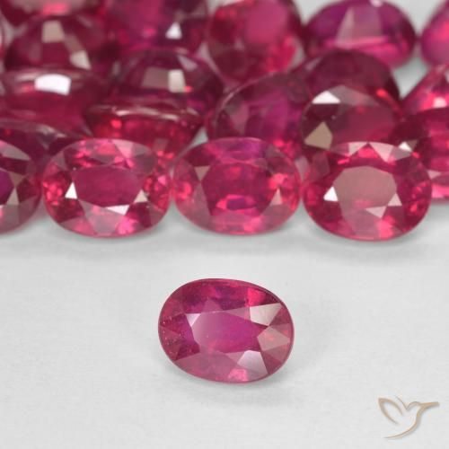 9,17 ctw natürlicher Tiefes rötliches Rosa Rubin, Oval, VS