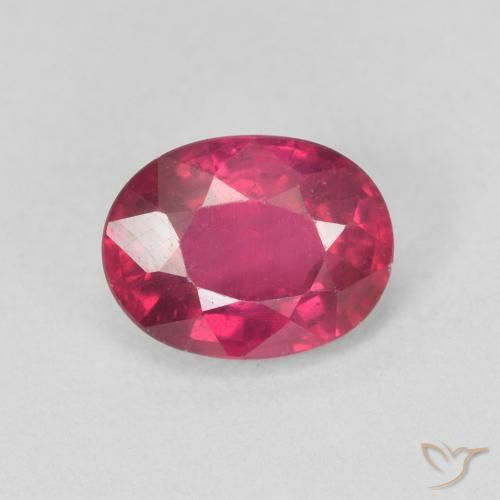1.96ct Natürlicher Hellrot Rubin, Oval, VS