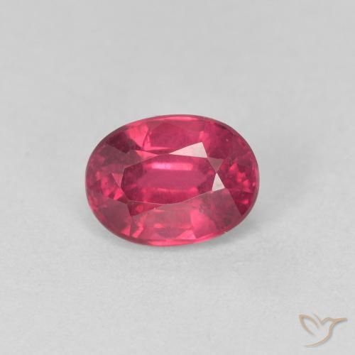 1.24ct Natürlicher Marmelade Rot Rubin, Oval, VS