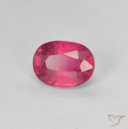 9,17 ctw natürlicher rötlich-rosa Rubin, Oval, VS