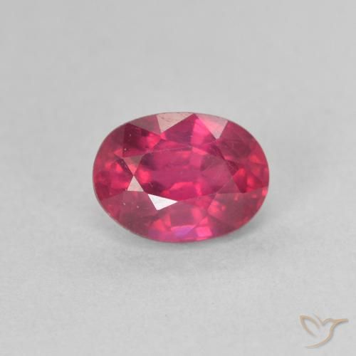 1.39ct Natürlicher Hellrot Rubin, Oval, VS