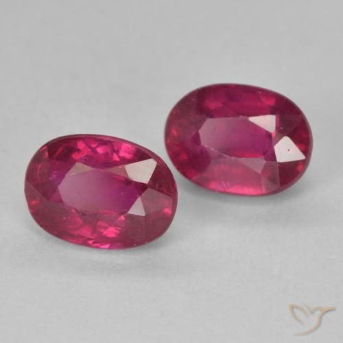 3.10 ct natürliche Hellrot Rubin-Edelsteine, Oval, VS-SI