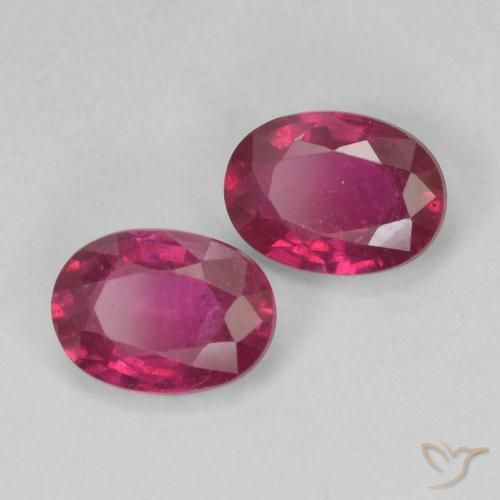 2.22 ct natürliche Hellrot Rubin-Edelsteine, Oval, VS
