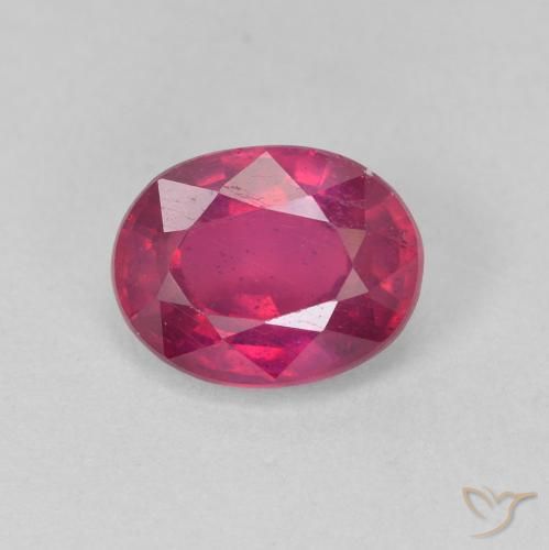 1.76ct Natürlicher Hellrot Rubin, Oval, VS