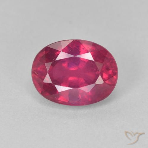 2.08ct Natürlicher Hellrot Rubin, Oval, VS