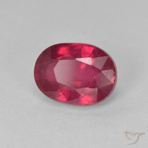 9,17 ctw natürlicher Medium Dark-Red Rubin, Oval, VS