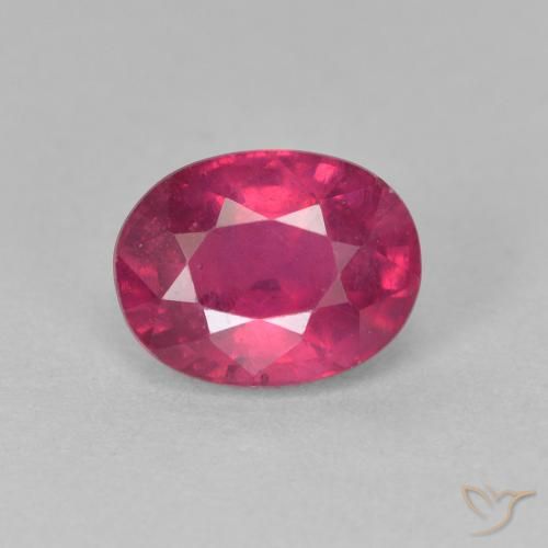 1.97ct Natürlicher Hellrot Rubin, Oval, VS
