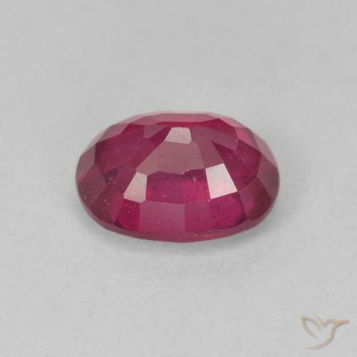 9,17 ctw natürlicher Tiefes rötliches Rosa Rubin, Oval, VS