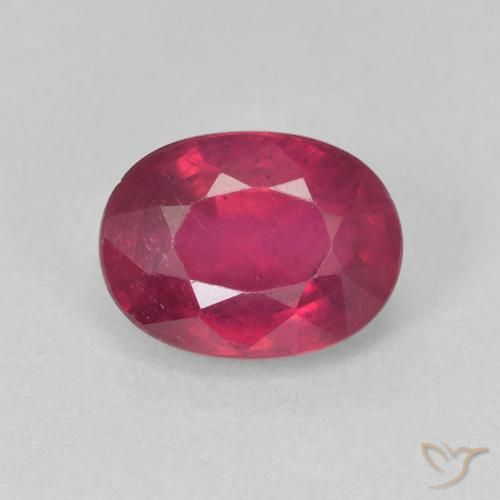 2.17ct Natürlicher Mittelrot Rubin, Oval, VS-SI