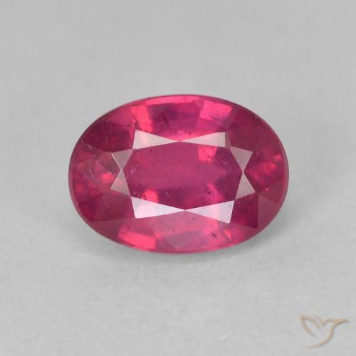 1.41ct Natürlicher Hellrot Rubin, Oval, VS